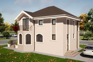 Proiect de casa pe structura metalica 4 camere 3 bai 180 mp fatada traditionala 7 thumbnail