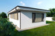 Proiect de casa structura metalica 3 camere si 2 bai 110 mp - design modern exterior casa imagine 6