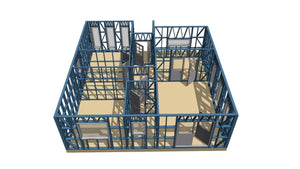 Proiect rezistenta structura metalica 3D casa rezidentiala parter Snagov thumbnail