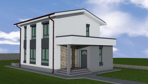 Proiectare casa cu etaj suprafata 161 mp in Constanta thumbnail
