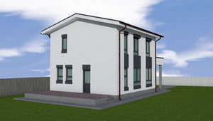 Proiectare casa cu etaj suprafata 161 mp in Constanta thumbnail