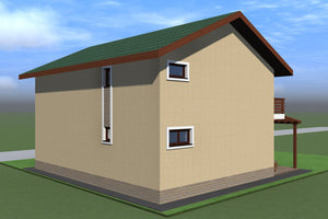 Proiectare model de casa parter cu etaj 204 mp langa Bucuresti thumbnail