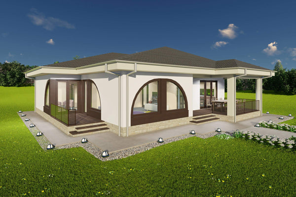 randare exterioara casa structura metalica unghi stanga
