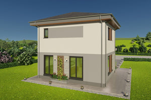 randare fatada spate cu ferestre mari constructie zidarie thumbnail