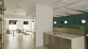 Realizare design interior zona luat masa cladire de birouri thumbnail