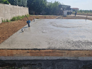 Santier constructie Ilfov in etapa de executie fundatie casa structura metalica thumbnail