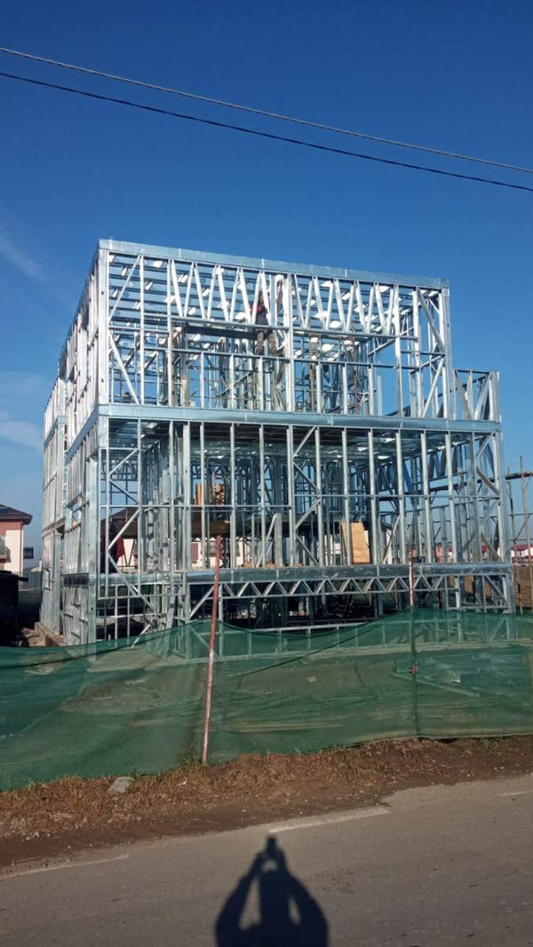 Santier montaj structura metalica vila Ilfov