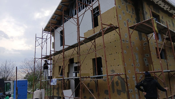 Santier termoizolatie vata bazaltica casa Bucuresti