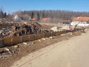 Sapatura fundatie gard din beton si lemn GA04 thumbnail