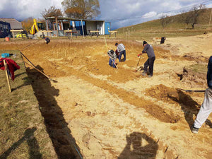 Sapatura manuala grinzi si cuzineti fundatie restaurant 620mp judetul Brasov thumbnail