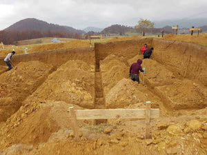 Sapatura manuala grinzi si cuzineti fundatie restaurant 620mp judetul Brasov thumbnail