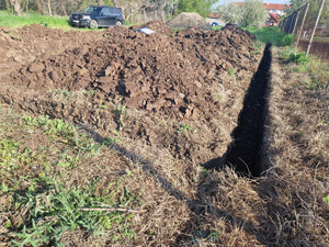 Sapatura mecanizata si turnare talpa fundatie casa 130 mp Ilfov Snagov thumbnail