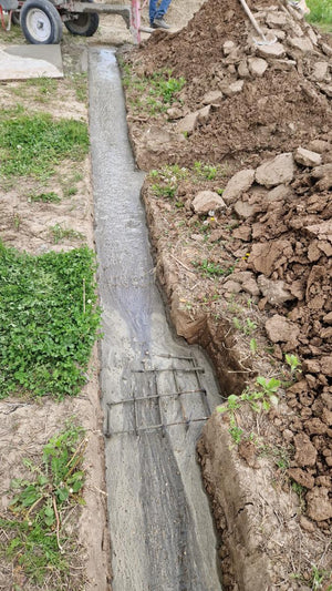 Sapatura mecanizata si turnare talpa fundatie casa 130 mp Ilfov Snagov thumbnail