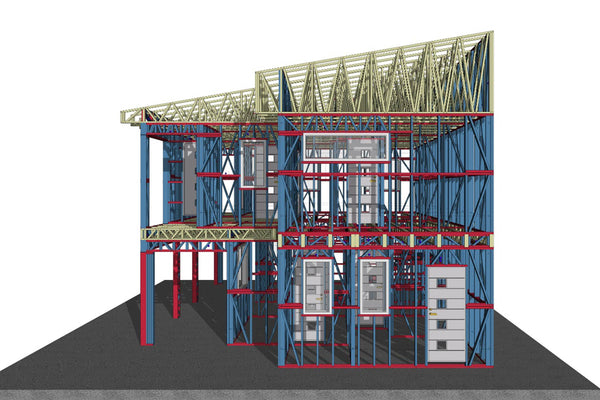 scena 3d exterior proiect casa cu etaj