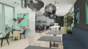 Servicii design interior pentru cafenea 90mp in Bucuresti thumbnail