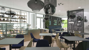 Servicii design interior pentru cafenea 90mp in Bucuresti thumbnail
