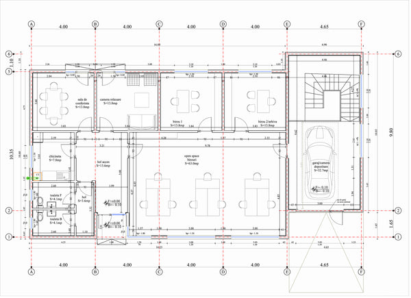 Solutie arhitecturala hala pe structura metalica adaptata amplasamentului urban