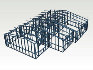 Supraetajare pe structura metalica 120 mp pentru constructie din zidarie thumbnail