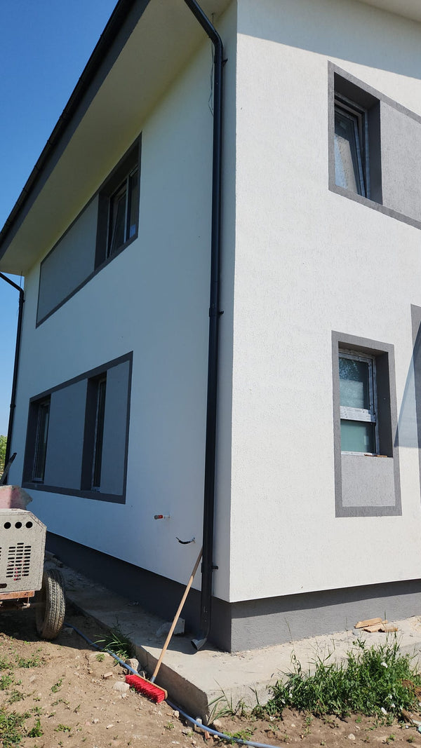 tencuiala decorativa alba casa metalica fata laterala dreapta