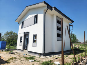tencuiala decorativa casa cu etaj structura usoara din fata laterala dreapta thumbnail