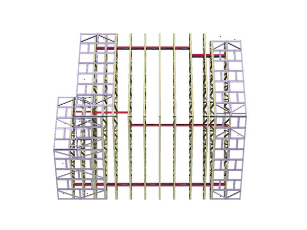 vedere aeriana proiect rezistenta acoperis din structura metalica