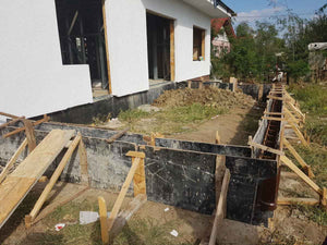 Constructie terasa exterioara la gri neacoperita, la nivel soclu fundatie proiect casa 260 mp thumbnail