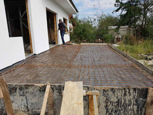 Constructie terasa exterioara la gri neacoperita, la nivel soclu fundatie proiect casa 260 mp thumbnail