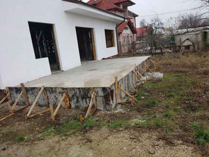 Constructie terasa exterioara la gri neacoperita, la nivel soclu fundatie proiect casa 260 mp thumbnail