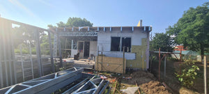Termoizolatie exterioara vata bazaltica si masa de spaclu constructie casa de 130 mp thumbnail