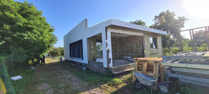 Termoizolatie exterioara vata bazaltica si masa de spaclu constructie casa de 130 mp thumbnail