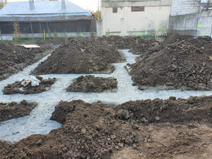 Trasare axe constructie sapatura si turnare talpa fundatie casa 198 mp thumbnail