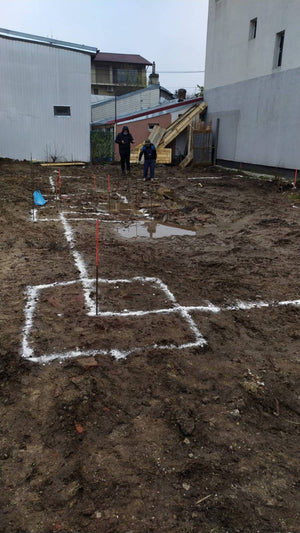 Trasare sapatura si plantare armatura fundatie proiect casa 157 mp thumbnail
