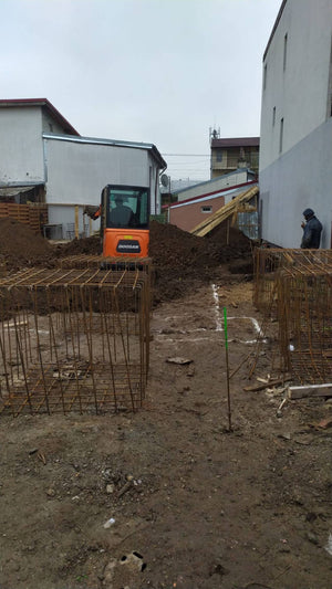 Trasare sapatura si plantare armatura fundatie proiect casa 157 mp thumbnail