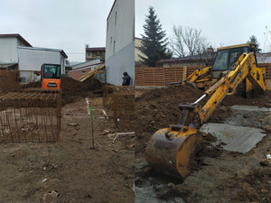 Trasare sapatura si plantare armatura fundatie proiect casa 157 mp thumbnail