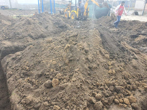 Trasare si sapatura fundatie casa pe structura metalica 134 mp thumbnail