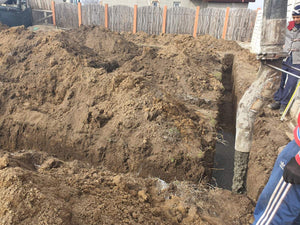 Trasare si sapatura fundatie casa pe structura metalica 134 mp thumbnail
