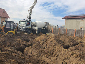 Trasare si sapatura fundatie casa pe structura metalica 134 mp thumbnail