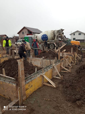 Turnare beton grinzi fundatie proiect casa parter etaj in Berceni thumbnail