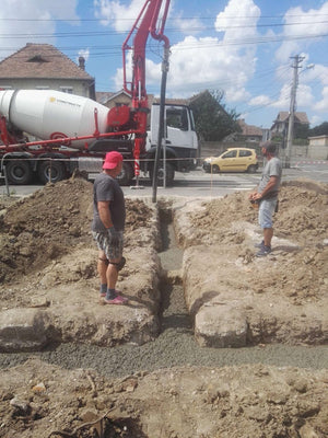 Proiect de casa gold 191 mp Sibiu etapa de turnare a betonului mort thumbnail