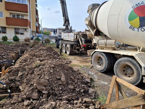 Turnare mecanizata talpa fundatie pentru casa metalica 194 mp thumbnail