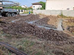Turnare mecanizata talpa fundatie pentru casa metalica 194 mp thumbnail