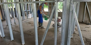 Turnare sapa elicopterizata pentru casa metalica de 320 mp in Snagov thumbnail