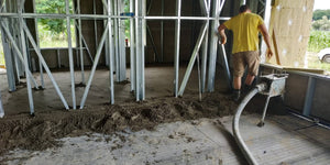 Turnare sapa elicopterizata pentru casa metalica de 320 mp in Snagov thumbnail