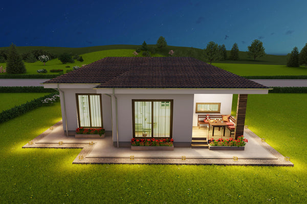 Vizualizare detaliata a materialelor exterioare pentru constructie casa frumoasa din caramida